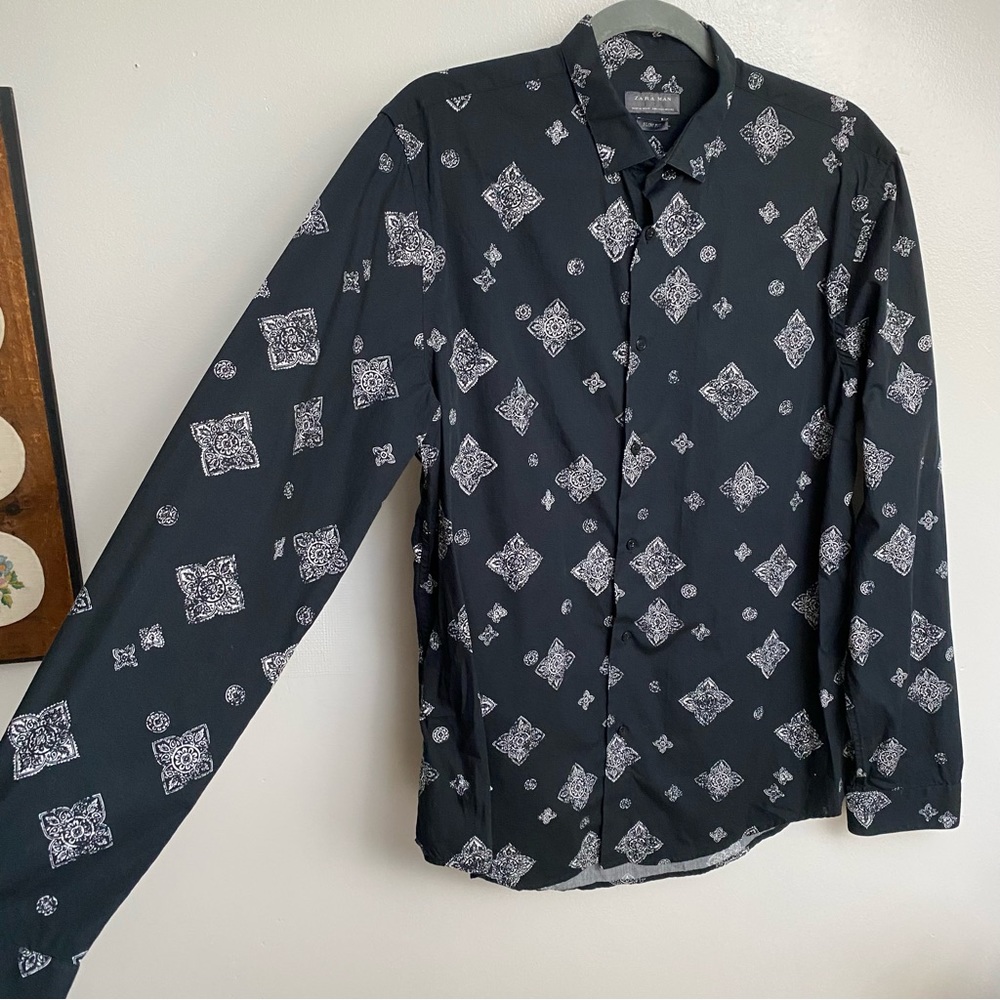 Zara Man Baroque Button Up Shirt - Picture 4 of 10